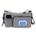 thumbnail image 4 of Organizador de cochecito con soporte para teléfono, bolsa para cochecito, botella y portavasos para cochecito, organizador de carrito para, 4 of 8