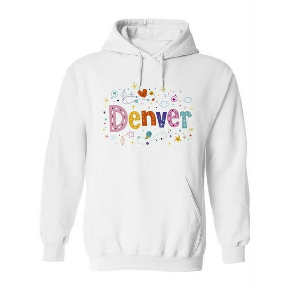 Colorful Denver Design. Hoodie Women -Image by Shutterstock, Female Large