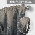 thumbnail image 3 of Misty Forest Kitchen Valances for Windows, Pine Trees Gray Foggy Vintage Rustic Bathroom Window Valances 60x18 Inch Rod Pocket Window Treatments Valance Curtains for Living Room Bedroom Decor, 3 of 9
