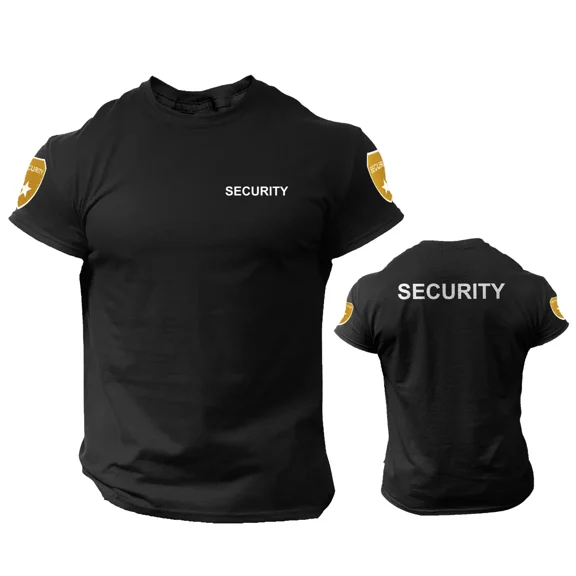 T Shirt Event Staff Office Double Sided Badge Front/Back