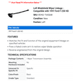 thumbnail image 2 of Left Windshield Wiper Linkage - Compatible with 1997 Ford F-250 HD, 2 of 2