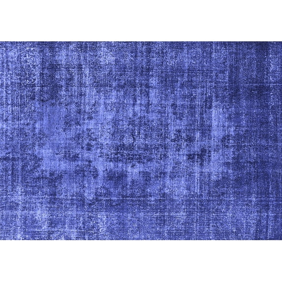 Ahgly Company Indoor Rectangle Oriental Blue Industrial Area Rugs, 7' x 9'