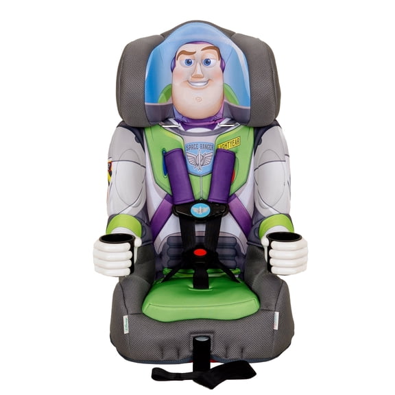 KidsEmbrace BUZZ LIGHTYEAR 2-in-1 Combination Harness to Booster Car Seat, Forward-Facing Harness, Booster, Multi-Position Headrest, Toddler