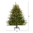 thumbnail image 2 of Nearly Natural 5ft. Colorado Mountain Pine Artificial Christmas Tree with 250 Clear Lights, 669 Bendable Branches and Pine Cones, 2 of 7