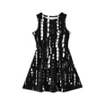 thumbnail image 3 of CCRFTGI Dresses for Kids Girls Size 7 Mini Black Striped Dress Party Wedding Sleeveless Girls Dresses Summer Stylish Casual Beach Fancy Dresses Black 5-6 Years, 3 of 4