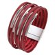 thumbnail image 4 of Pulsera para mujer, a la moda, con cierre magnético, duradera, tipo brazalete, fácil de usar. Rojo, 4 of 9