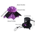 thumbnail image 3 of Aoznliie Dog Clothes, Halloween Pet Cloak with Hat for Party Apparel, 11x4 inch Adjustable Costume Set for Cats Dogs, Purple, 3 of 6