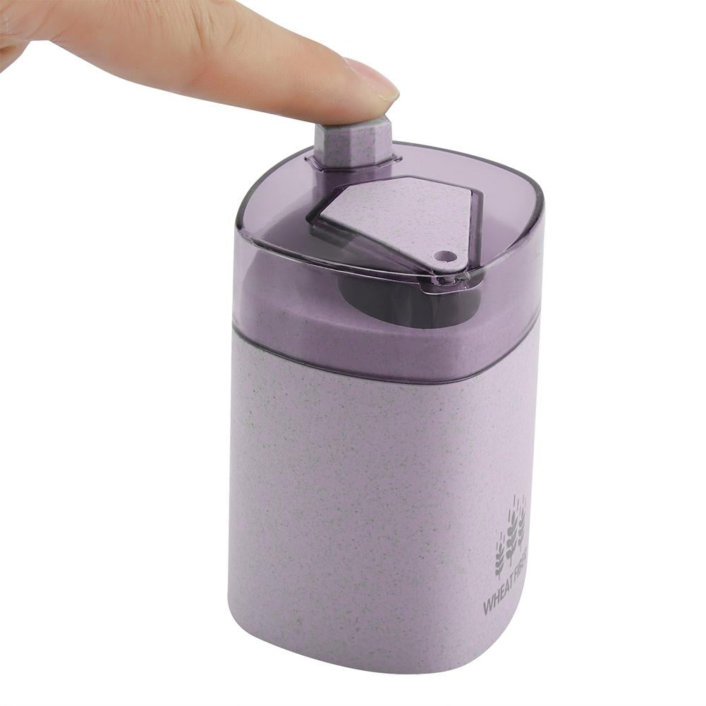 Tebru Simple Style Automatic Toothpicks Holder Cotton Swab Box Table