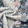 thumbnail image 5 of UERMEI 3'x5' Washable Area Rugs for Entryway, Modern and Vintage Non Slip Carpet, Low Pile Indoor Rug for Bedroom Home Decor Carpets, Blue, 5 of 10