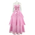 thumbnail image 4 of Disfraz de Glinda Wicked para mujer, vestido rosa, disfraz de bruja para Halloween, fiesta de carnaval, 4 of 5