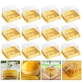 thumbnail image 3 of 1 Set 100Pcs Plastic 50g Square Egg-Yolk Puff Packing Box Moon Cake Box, 3 of 6