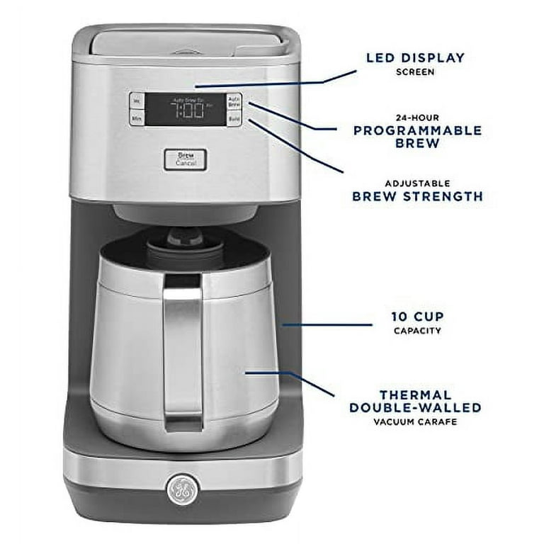 GE Automatic Electric Coffee Maker Pot Urn Serve 30 Cup Stainless Steel  WORKING!