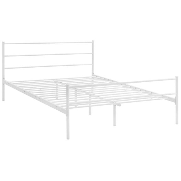 Ergode Alina Queen Platform Bed Frame - White