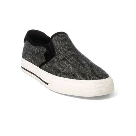 Polo Ralph Lauren Men's Vaughn Slip On II Sneaker CASUAL SHOES - Herringbone BLK/CREAM SZ 11 D