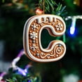 thumbnail image 1 of UsRHHA 26 Letters Christmas Tree Ornaments Personalized Acrylic Pendants, DIY Alphabet Xmas Decor for Tree Hanging Holiday, Christmas Letter Decorations Set, 1 of 5