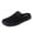Black, variant on Women's Knitted Mesh Clogs Wide Toe Box Slip on Casual Walking Shoes Breathable Close Toe Sandals with Back Strap Pink Size 6