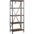 thumbnail image 1 of Truly Home Farmhouse Bookshelf Wood and Black Metal, 1 of 7