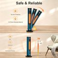 thumbnail image 5 of Space Heater, Compact Blue for Indoor Use – Fast Heating, 3 Modes, Thermostat & Overheat Protection, 5 of 5