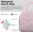 thumbnail image 3 of Lunch Bag Lunch Box for Women Reusable Insulated Lunch Bags,Water-Resistant Freshly Picked Strawberries Cooler Lunch Tote Bag, Large Capacity for Work Travel Picnic, 3 of 6