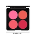 thumbnail image 3 of Beauty Blush Small Light Bulb Light And Shadow Four Color Plate Multi Functional Makeup Plate Repairing Powder Highlight Shadow Velvet Texture Breathable Natural Rouge Powder, Blush for Women, 3 of 9