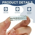thumbnail image 2 of Uxcell 50-Pack M8 x 38 Anclajes de Panel de Yeso de Acero en Forma de Árbol, Perno de Expansión de Metal para Varios Tipos de Paredes [Tono Plateado], 2 of 6