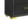 thumbnail image 4 of Benjara Nio 48 Inch Tall 4 Drawer Dresser Chest, Bracket Legs, Frame Handles, Gray, 4 of 5