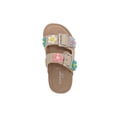 thumbnail image 6 of bebe Girl's Sandals – Adjustable Footbed Sandals with Cherry Charm, Flower Charm & Multi Charm Buckle Slides for Girls, 6 of 7