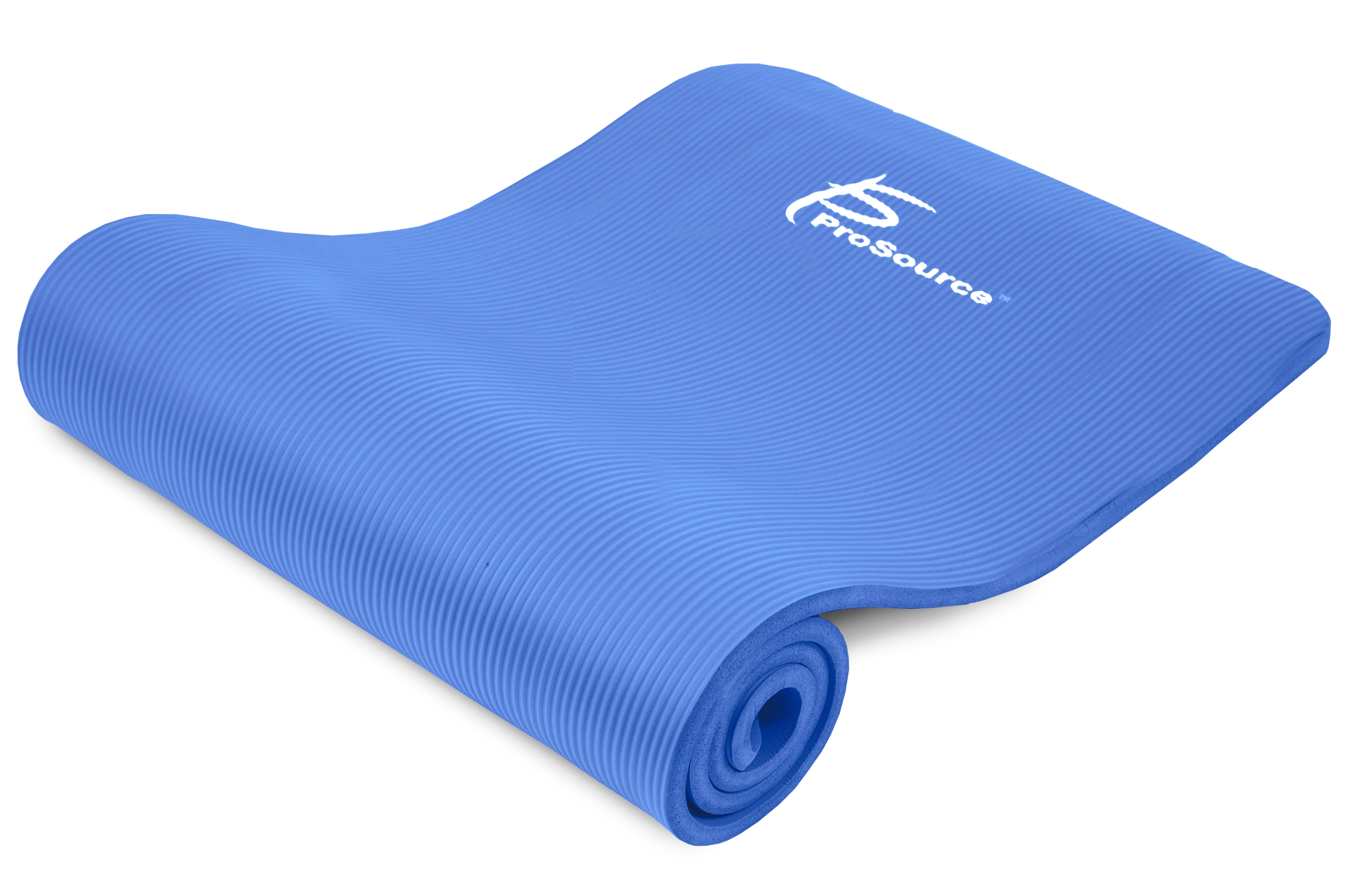 ProSource 1 2" Extra Thick Yoga and Pilates Mat with Carrying Strap