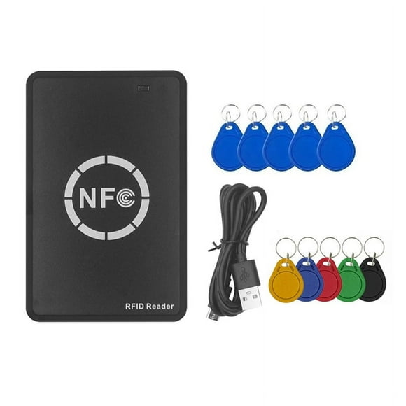 RFID NFC Smart Chip Reader/Writer+5XUID/CUID Keychain 125K 13.56M RFID Duplicator Tag Copy Clone ID IC Key Badge Copier