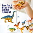 thumbnail image 3 of Prextex Mini Dinosaur Figure Toys Box (72 Count) | Best for Dinosaur Party Favors Cake Toppers Easter Eggs Filler | Plastic Dinosaurs, Dinosaur Cupcake Toppers, Small Dinosaur Toys, Cupcake Toppers, 3 of 6