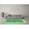 thumbnail image 3 of Ahgly Company Indoor Rectangle Abstract Emerald Green Modern Area Rugs, 6' x 9', 3 of 4