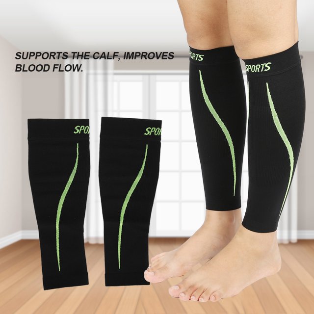 Soporte Deportivo para Pierna y Pantorrilla, Soporte para Espinilla para Correr, Baloncesto, Tenis, Reduce La Hinchazón, Alivia Los Calambres y La Fatiga, Compresión, 3 Tamaños