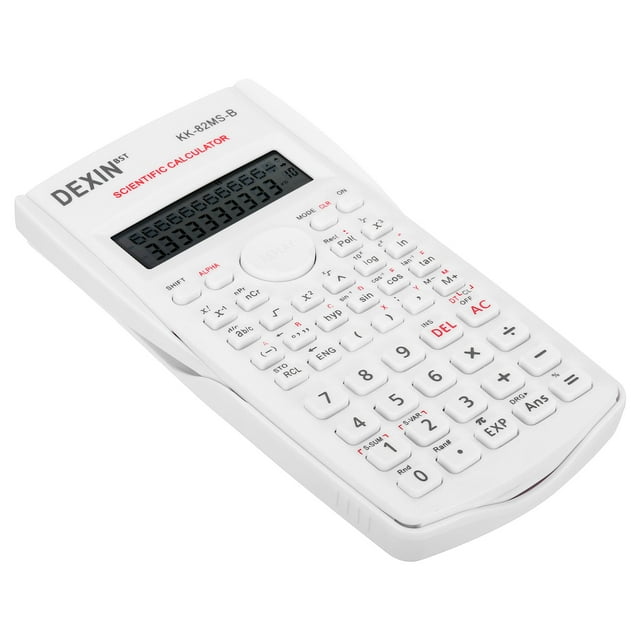 Unique Bargains Scientific Calculator 2 Line 12 Digit Standard Engineering Calculator White