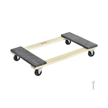 BENTISM Furniture Dolly Moving Dolly Caster 1000 lb Capacity 4 Rolling Wheels Wood