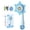 Sky Blue, variant on Automatic Bubble Wand with Dreamy Lights, 10-Hole Electric Bubble Machine for Party Favors, Pink Snowflake & Flower Bubble Blower with Rechargeable Battery, Outdoor Summer