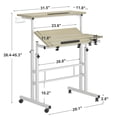 thumbnail image 3 of SogesPower Multifunctional Height Adjustable Computer&Writing Desk, 3 of 7