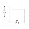 thumbnail image 2 of Portapapel Clasica Cromo 217 HELVEX, 2 of 3