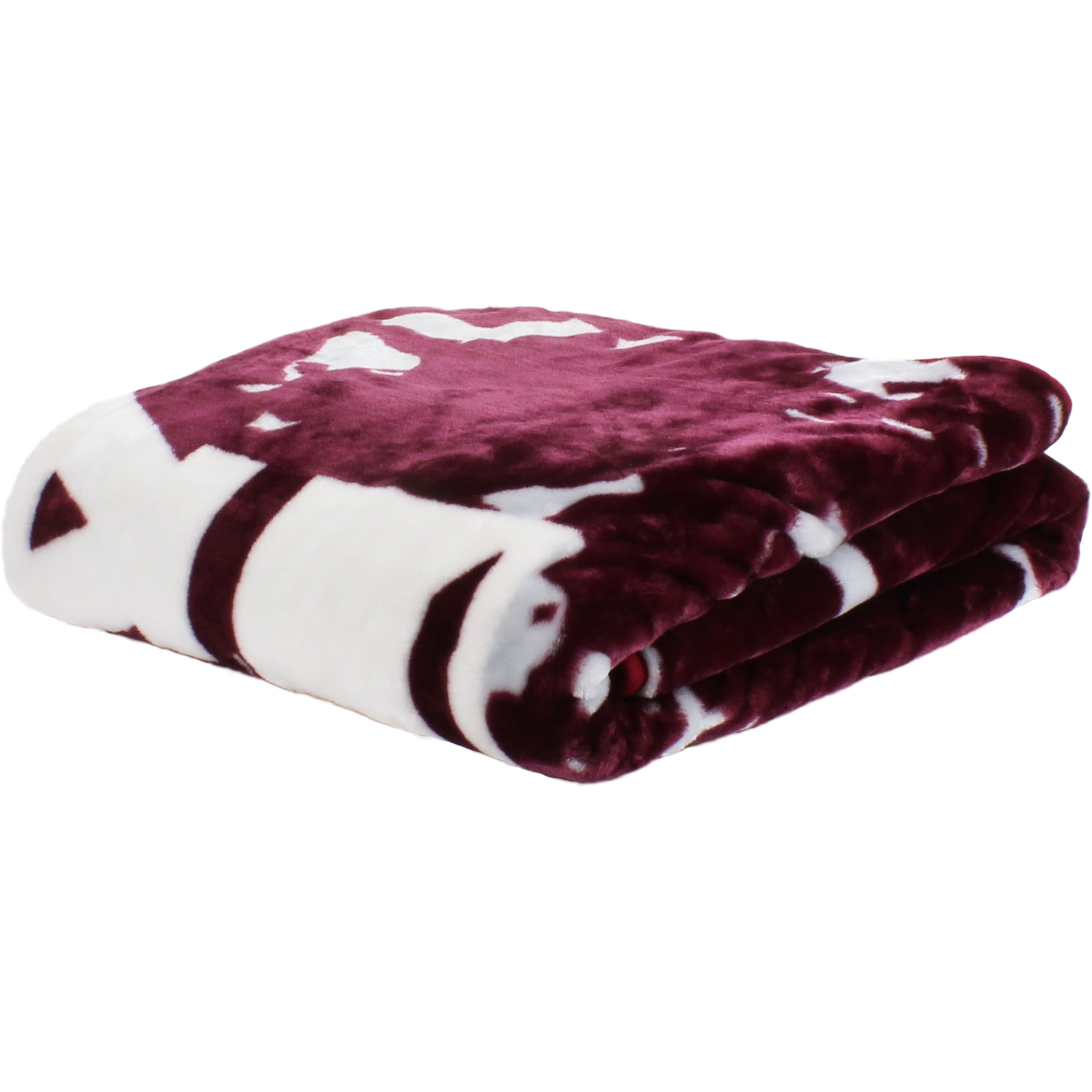 College Covers Texas A&M Aggies Huge Raschel Throw Blanket, Bedspread, 86" x 63"