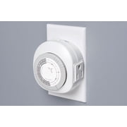 Hyper Tough Indoor Grounded Analog Timer with 3-Prong Outlet