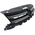 thumbnail image 4 of For 12-18 Tiguan & Limited Front Grille Assembly Textured Black w/Chrome Molding, 4 of 5