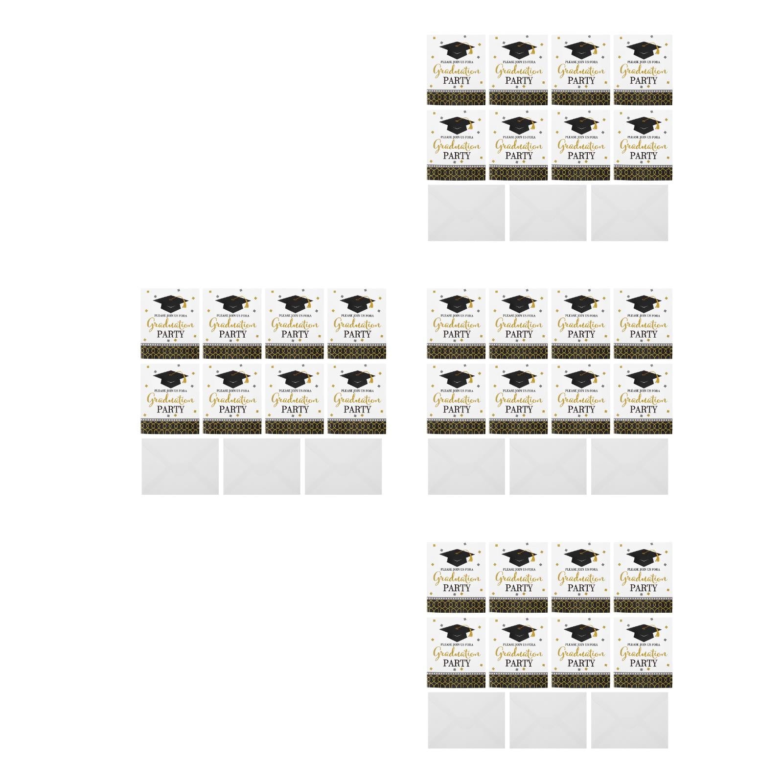 Masteelf 32 Pcs  Graduation Cards Pack Graduation Season Inviting Cards Decorative Grad Party Invitation Cards Grad Season Celebration Cards Party Inviting Cards