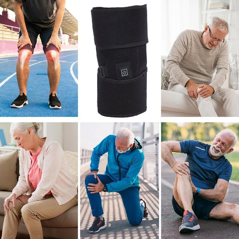 Knee Support For Men USB Heated Knee Wrap Knee Warmers Knee Brace Portable Legs Heating Pad Knee Sleeves For Outdoor Home Office