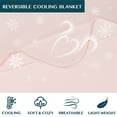 thumbnail image 4 of PAVILIA Cooling Blanket for Hot Sleepers, Lightweight Summer Blanket for Bed, Cooling Chill Throw Blanket for Night Sweats Absorb Heat for Adult Kids on Warm Night, Pink, 60x80inch, Twin, 4 of 7