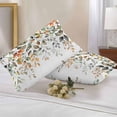 thumbnail image 2 of Lumbar Pillow Covers 20x12 Inch Set of 2, Orange Green Eucalyptus Leaves Waterproof Outdoor Pillow Covers, Fall Botanical Watercolor Decorative Cushion Pillowcases for Couch, Sofa, Bed, Garden, Patio, 2 of 9