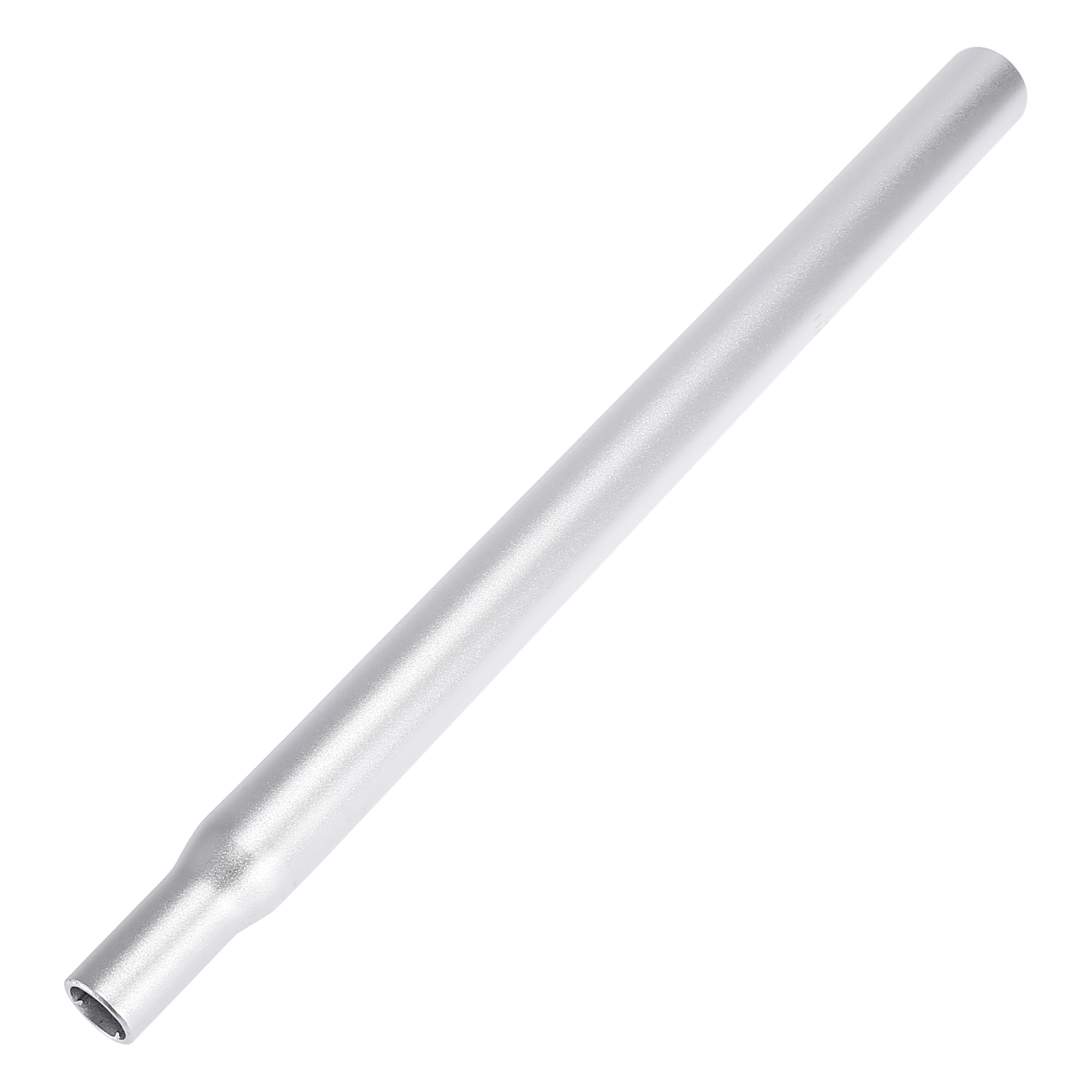 28.6x400mm Bicycle Bike Seat Post Aluminum Alloy Seat Tube without Scale Mark Silver Tone Universal