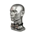 thumbnail image 1 of Cabeza de maniquí masculino Yinane Gris plateado 15 cm x 11 cm x 30 cm, 1 of 8