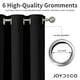 thumbnail image 4 of Cortina Blackout Joydeco para puerta, 183 cm de largo, color negro, 4 of 6