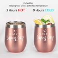 thumbnail image 3 of Grandma Gift-Gigi''s Sippy Cup Wine Tumbler with Lid and Straw, Gifts for Grandma Gigi Grandmother Mother''s Day Birthday Christmas , Insulated Stainless Steel Wine Tumbler (12Oz, Rose Gold), 3 of 6