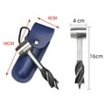 thumbnail image 4 of Taladro De Barrena De Mano Taladro De Tornillo De Mano Para Carpintería Para Herramienta De Camping Blanco+Broca De Barrena De Mano Broca De Tornillo De Mano Para Carpintería Para Herramienta Sunnimix none, 4 of 8