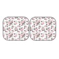 thumbnail image 7 of Haiem Rose Flowers Car Windshield Sun Shade (2 Pieces) Foldable Windshield Sun Shade Car Accessories for Truck SUV Pickup-Large, 7 of 7
